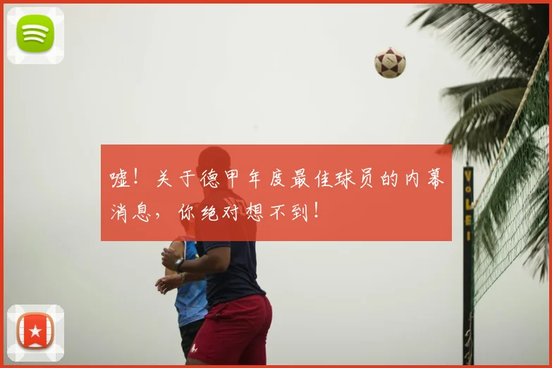 嘘!关于德甲年度最佳球员的内幕消息,你绝对想不到!